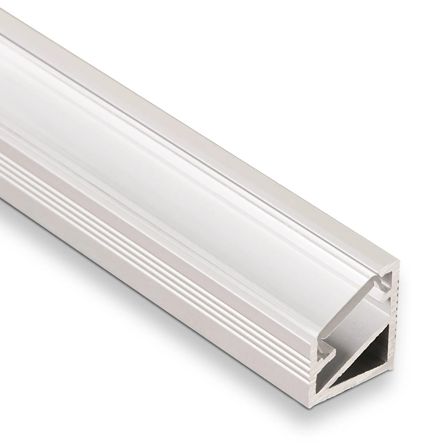 SOTECH LED Eck Profil 66 Alu Eloxiert Opal 2m für LED Streifen