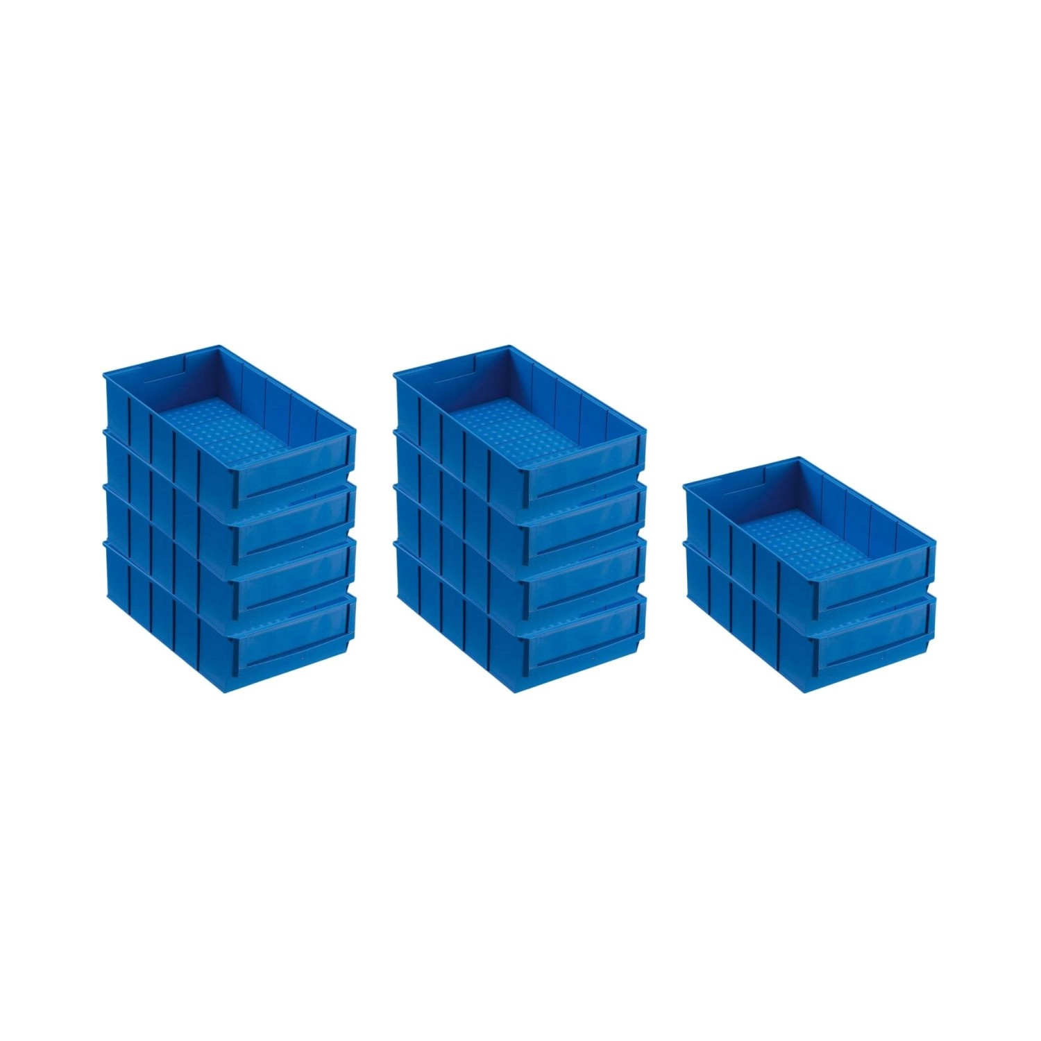 PROREGAL SparSet 10x Blaue Indurstriebox 300 B HxBxT 8,1 x 18,3 x 30 cm 3,4 günstig online kaufen