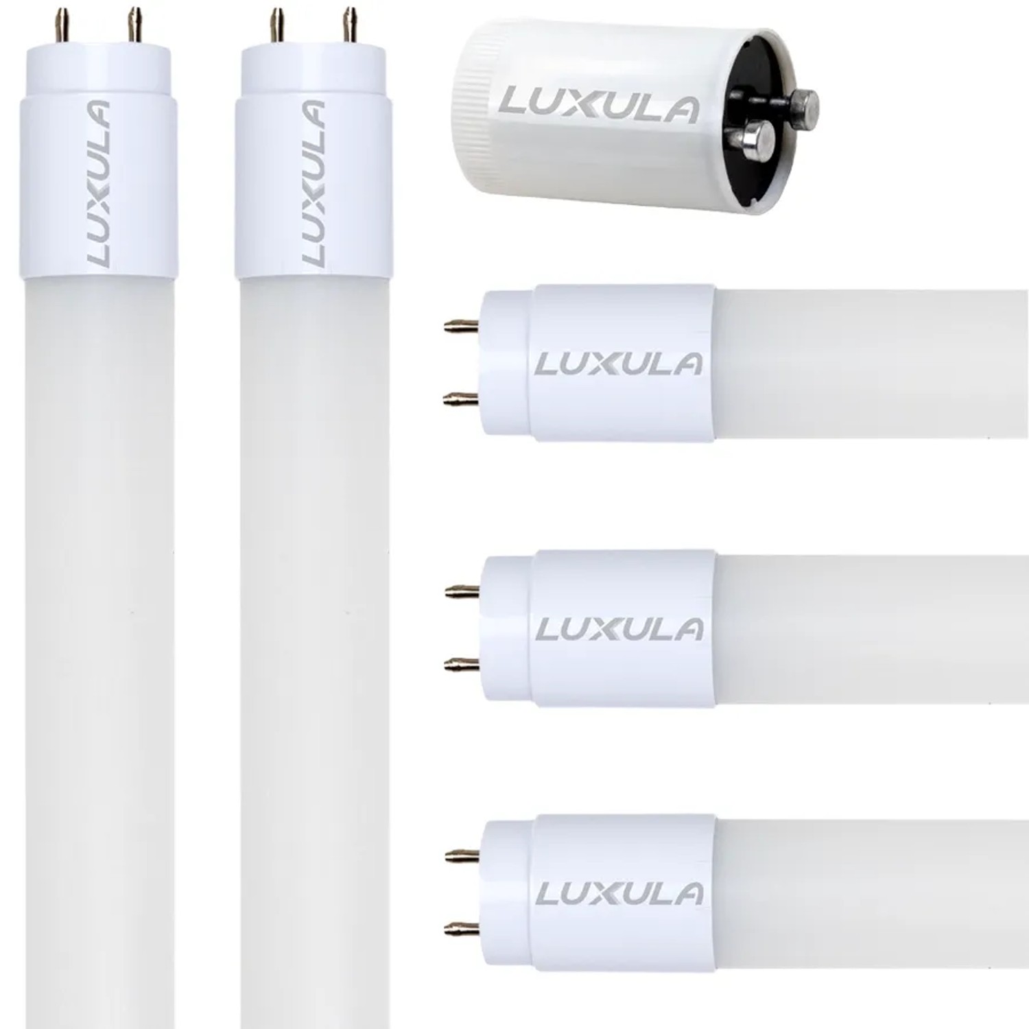 LUXULA 5er-Set LED Röhre T8 22W 4000K Neutralweiß Mit Starter G13 Leuchtmittel 150cm aus Nanokunststoff Röhrenform