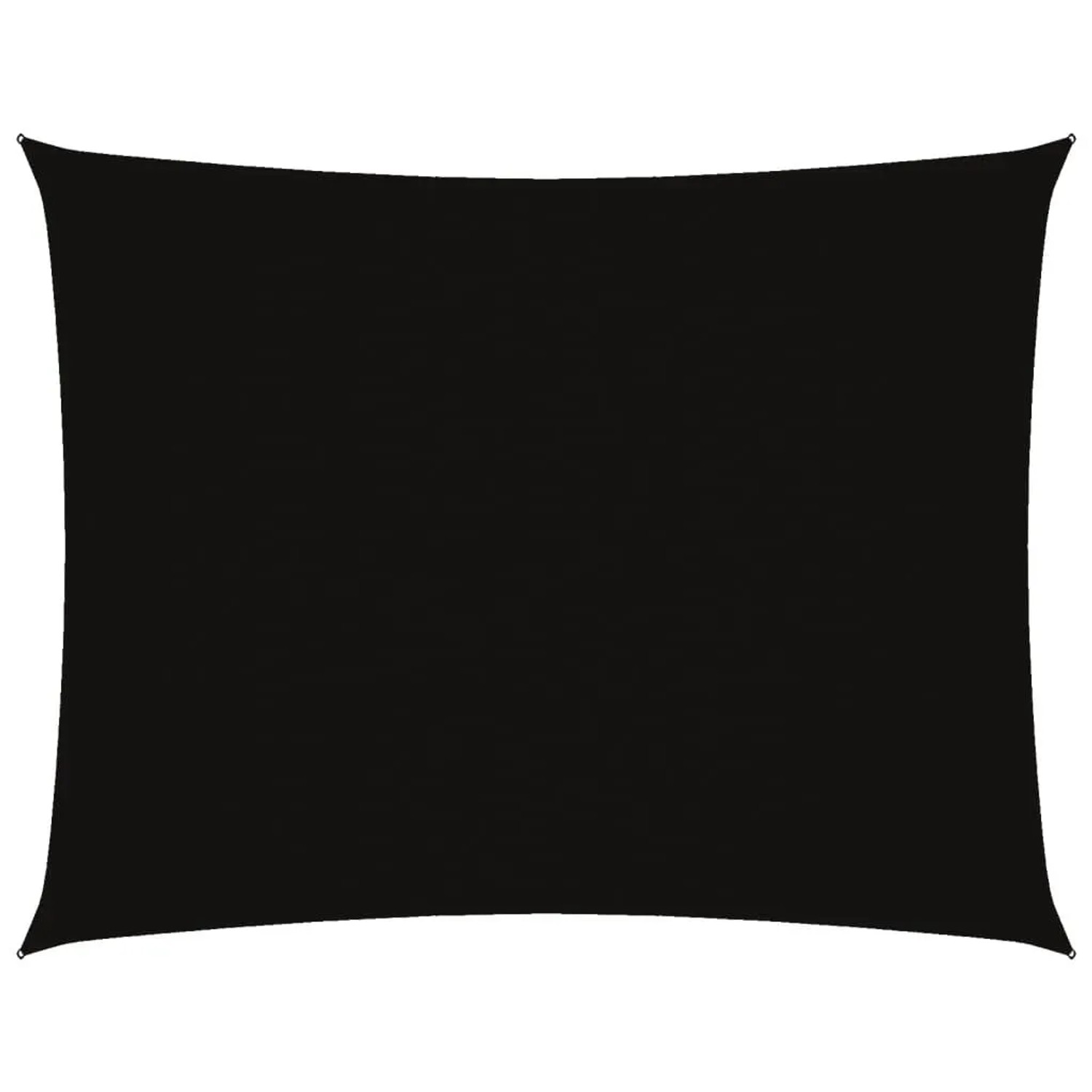 vidaXL Sonnensegel Oxford-Gewebe Rechteckig 3x4 m Schwarz 135760