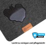 BigDean Schreibtischunterlage Filz Rutschfest 90x40 cm XXL Mauspad_5