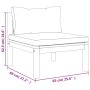 vidaXL Garten-Lounge-Set, 6-teilig, Akazienholz, mit Auflagen. Gartenmöbel für Terrasse und Garten.