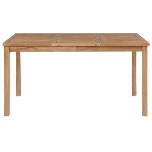 vidaXL Gartentisch aus Teakholz, 150x90 cm, ideal für Garten, Terrasse oder Balkon.