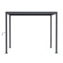 Anthrazitfarbene MWH Pergola Origin 88, 3x3m, mit verstellbarem Lamellendach und stabilen Stahlpfosten für Garten.