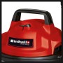 Detailaufnahme: Roter Einhell TC-VC 1815 S Nass-Trockensauger mit Tragegriff.