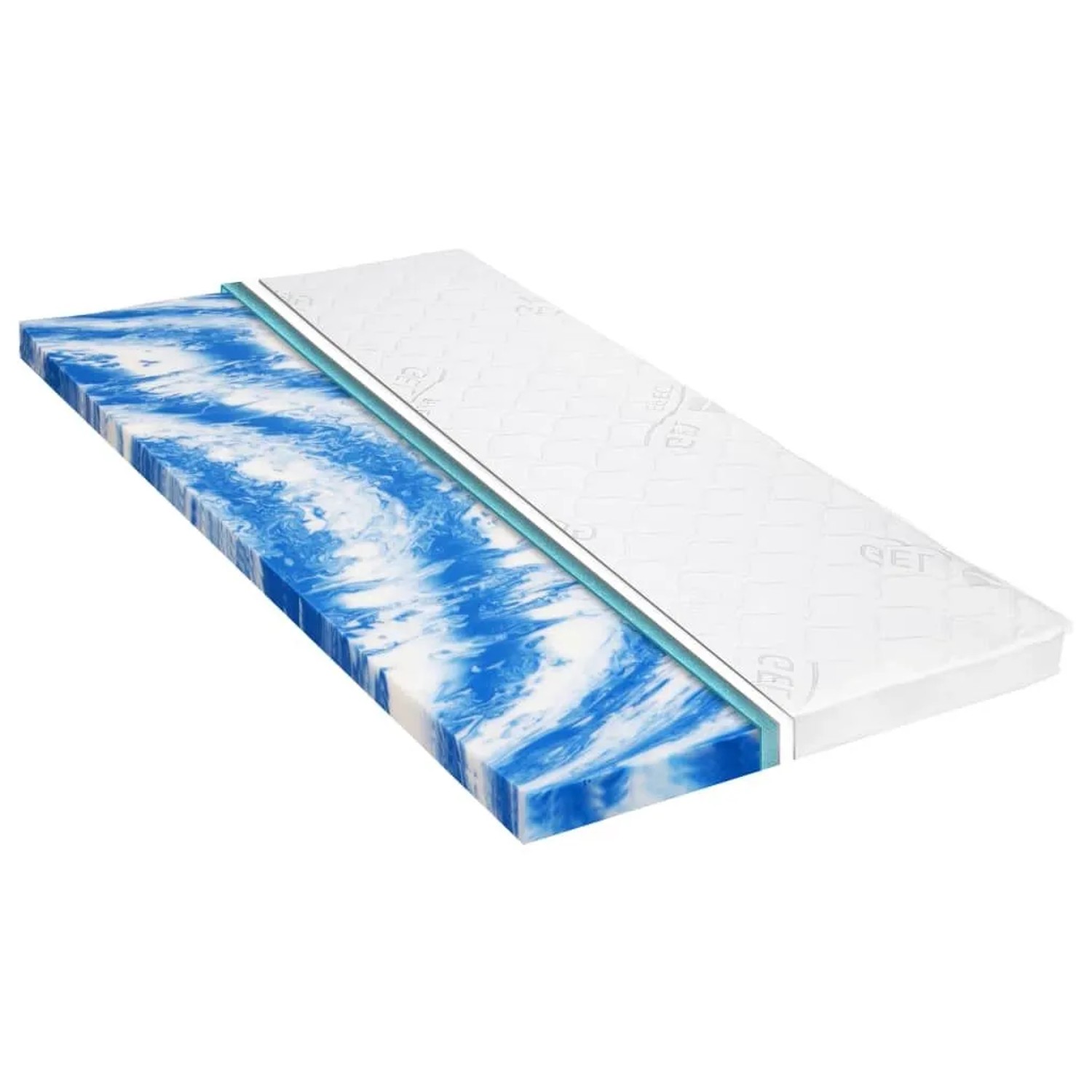 vidaXL Matratzenauflage 100 x 200 cm Gelschaum 7 cm 282784