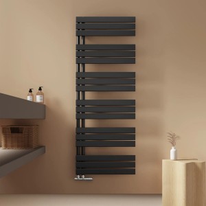 Emke Badheizkörper 160x60cm 958W Schwarz Handtuchwärmer für Badezimmer Handtuchtrockner