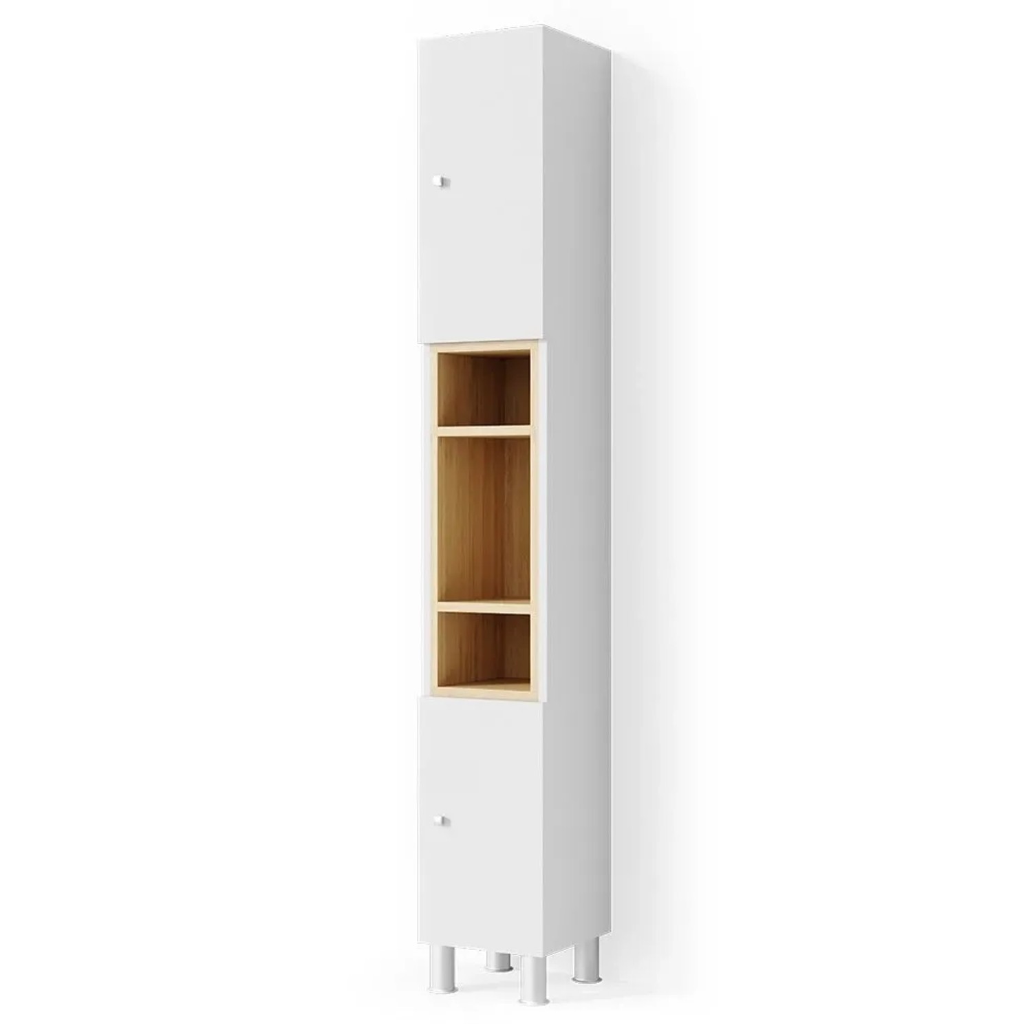 Vicco Badschrank Aquis Weiß 30 x 190
