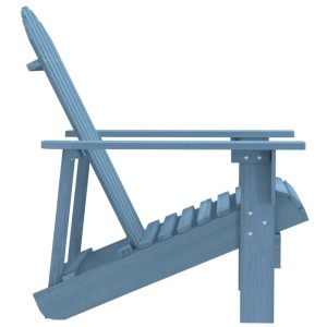 vidaXL Adirondack-Gartenstuhl Massivholz Tanne Blau 315875