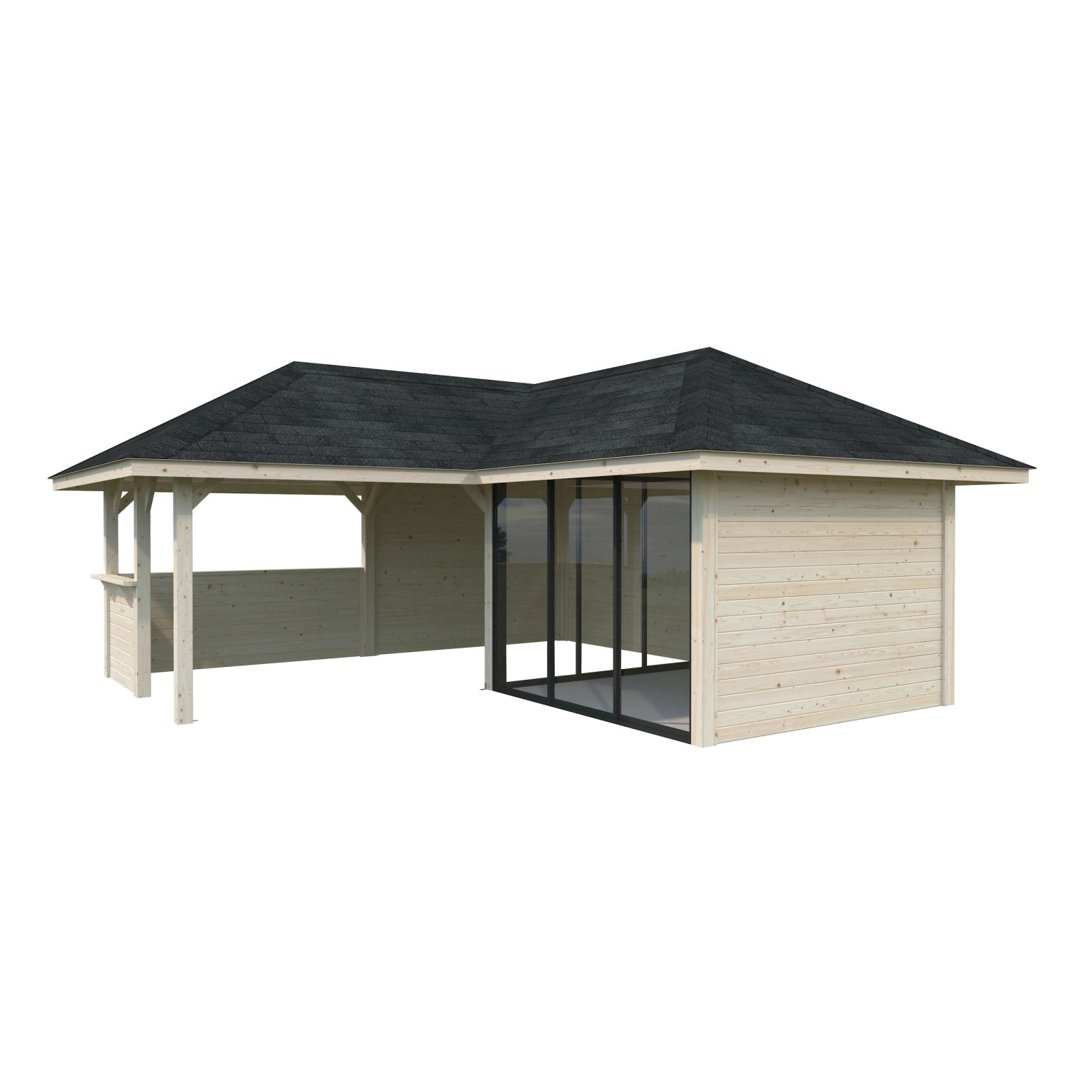 Palmako Pavillon Bianca Set209 Slide Transparent 588 cm x 588 cm FSC® günstig online kaufen