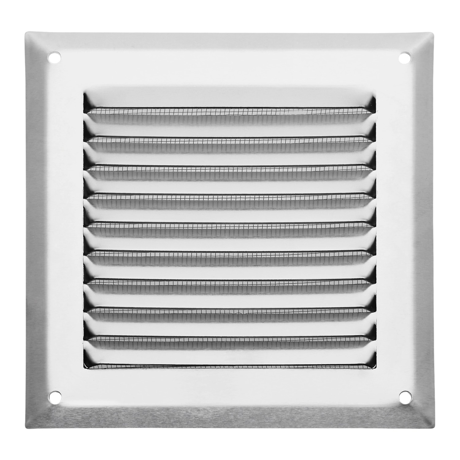 SOTECH Aluminium-Lüftungsgitter 140 x 140 mm Edelstahloptik Aufschraubbar m günstig online kaufen