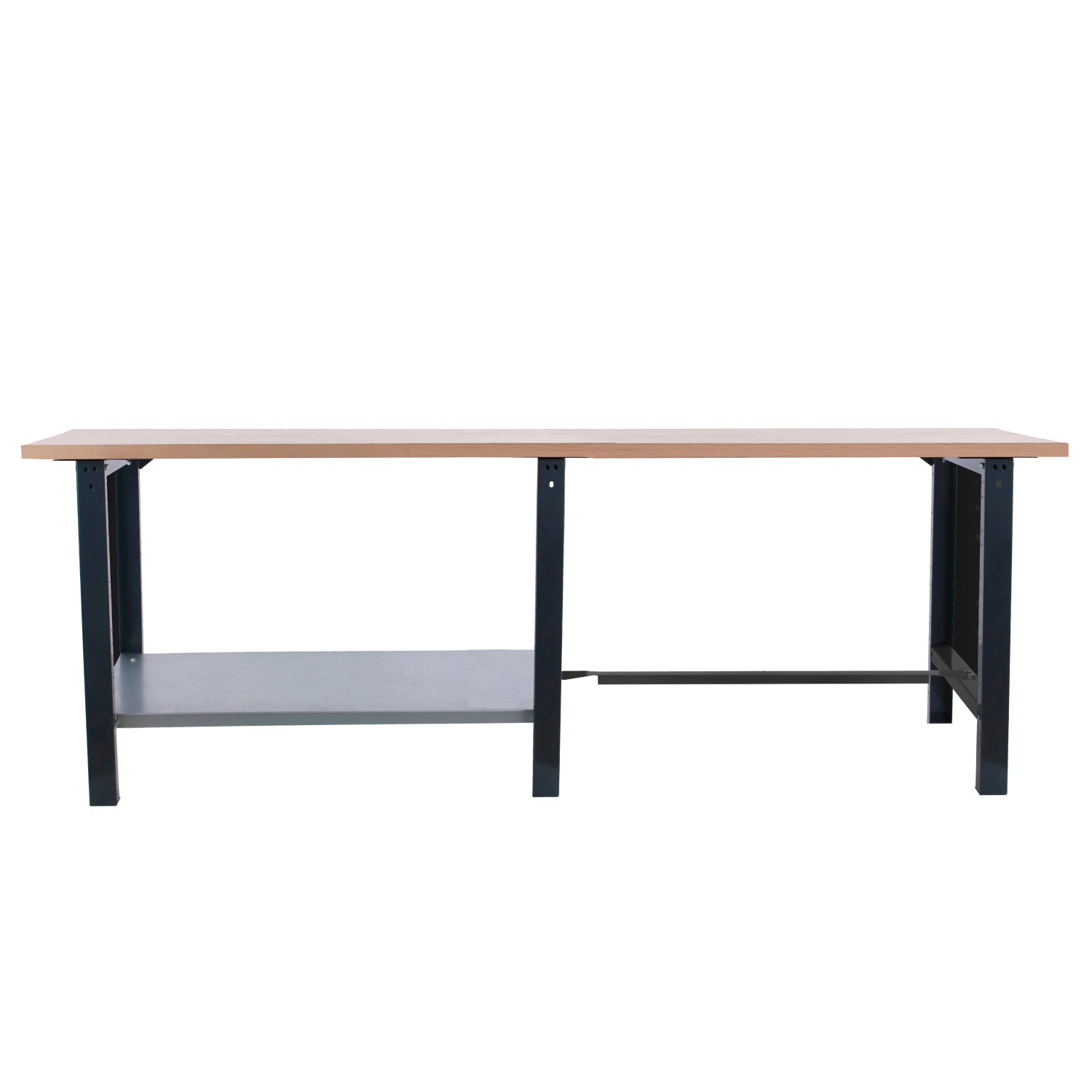 PROREGAL Werkbank BUFFALO WOOD HxBxT 86,5x210x75cm Traglast 1000kg Anthrazi günstig online kaufen