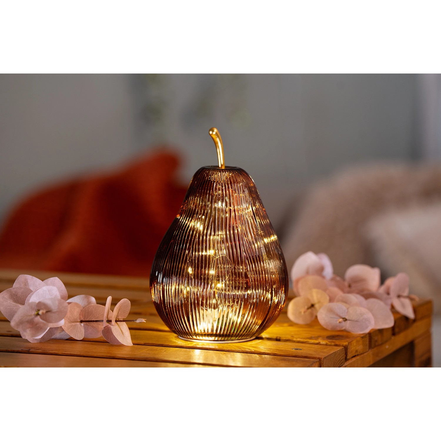 FlowerPower LED-Deko-Birne Benja Braun_2