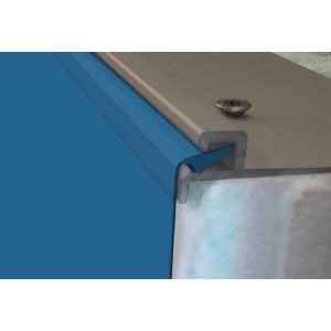 Steinbach Aluminium Einhängeprofil (200 cm) für Poolfolie, eloxiert.