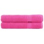 vidaXL Premium-Handtücher 2 Stk Rosa 100x200cm 600g/m2 100% Baumwolle
