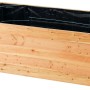 Rechteckiges Hochbeet aus Douglasie-Holz, 72,5x150x70 cm, mit Gewebeplane. Ideal für Garten, Terrasse und Balkon.