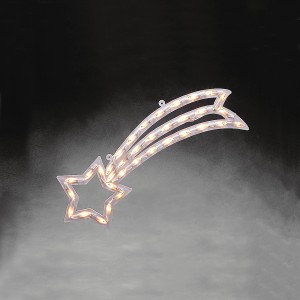 Konstsmide LED-Silhouette Komet mit 35 warmweißen LEDs für die Weihnachtsdeko im Innenbereich.