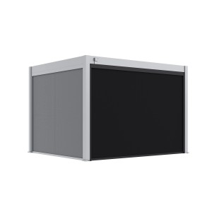 Paragon Outdoor Seitenteil für Grand Tuscan Pergola 12, grau, 340x237cm, für Terrassenüberdachung.