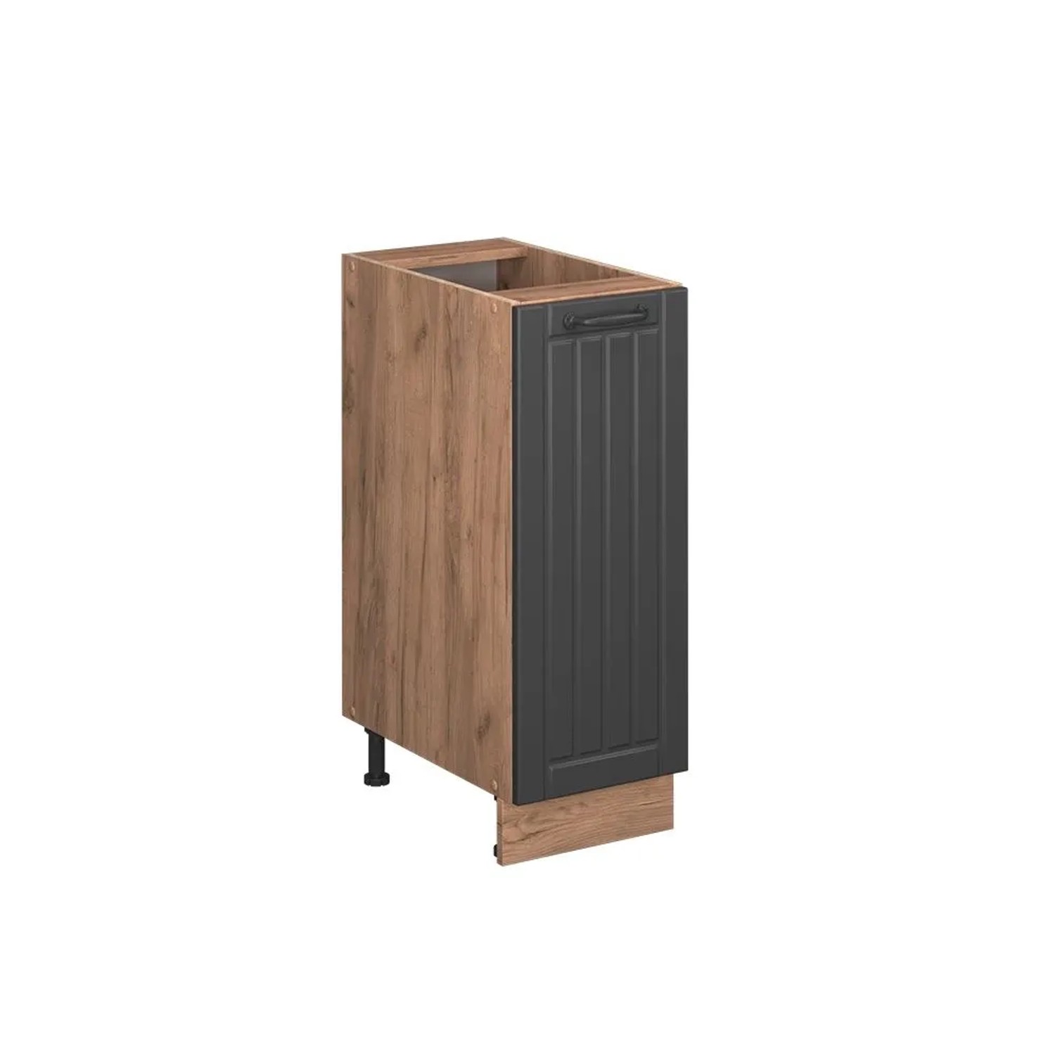 Vicco Apothekerschrank Fame-Line DunkelGrau 30 x 82 AP Eiche Art Nr 56718