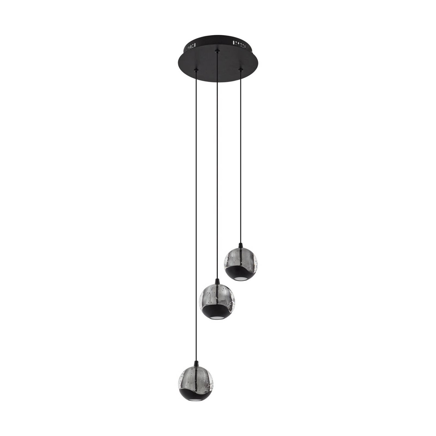Lucande LED Pendelleuchte Hayley 10036261 Modern in Transparent aus Glas 3- günstig online kaufen