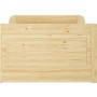 Erst-Holz Seniorenbett 100 x 220 Überlänge Kiefer Massiv mit Rollrost Modell 42_9