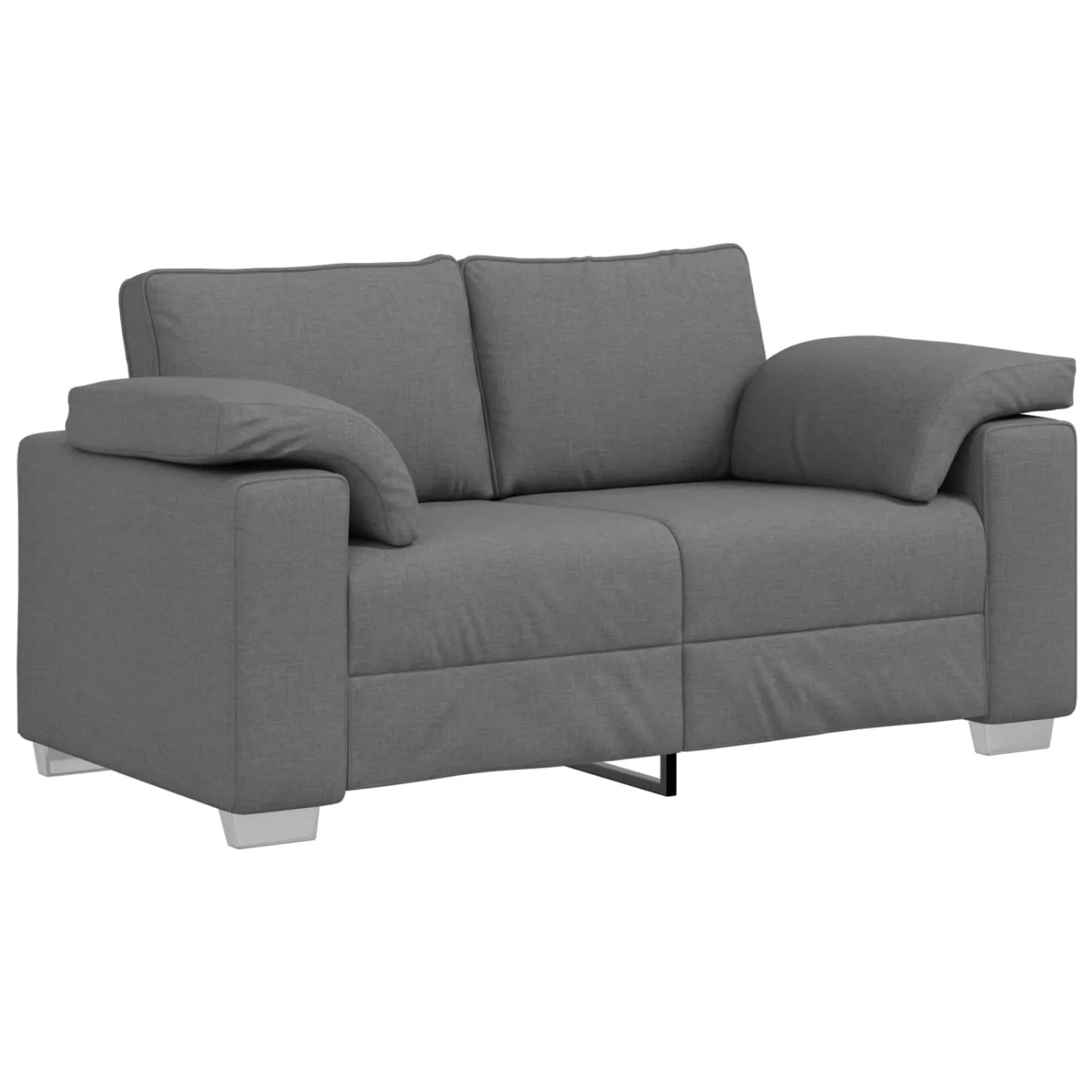 vidaXL Sofa Dunkelgrau 160 x 80 x 82 cm Stoff 4105218