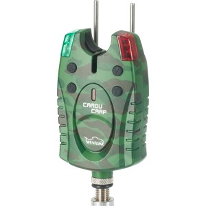 Westline Bissanzeiger Camou Carp mit roter und grüner LED im Camouflage Design.