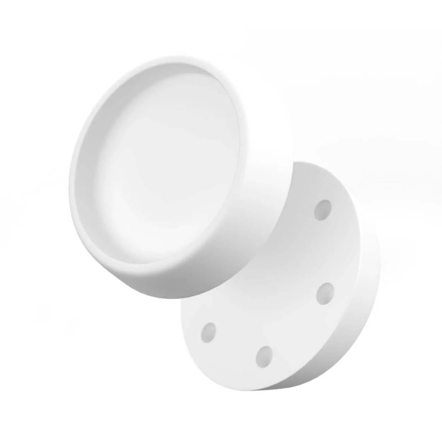 Bauheld Gummifüße Schwingungsdämpfer 67 x 60 mm 4 Stück Weiß
