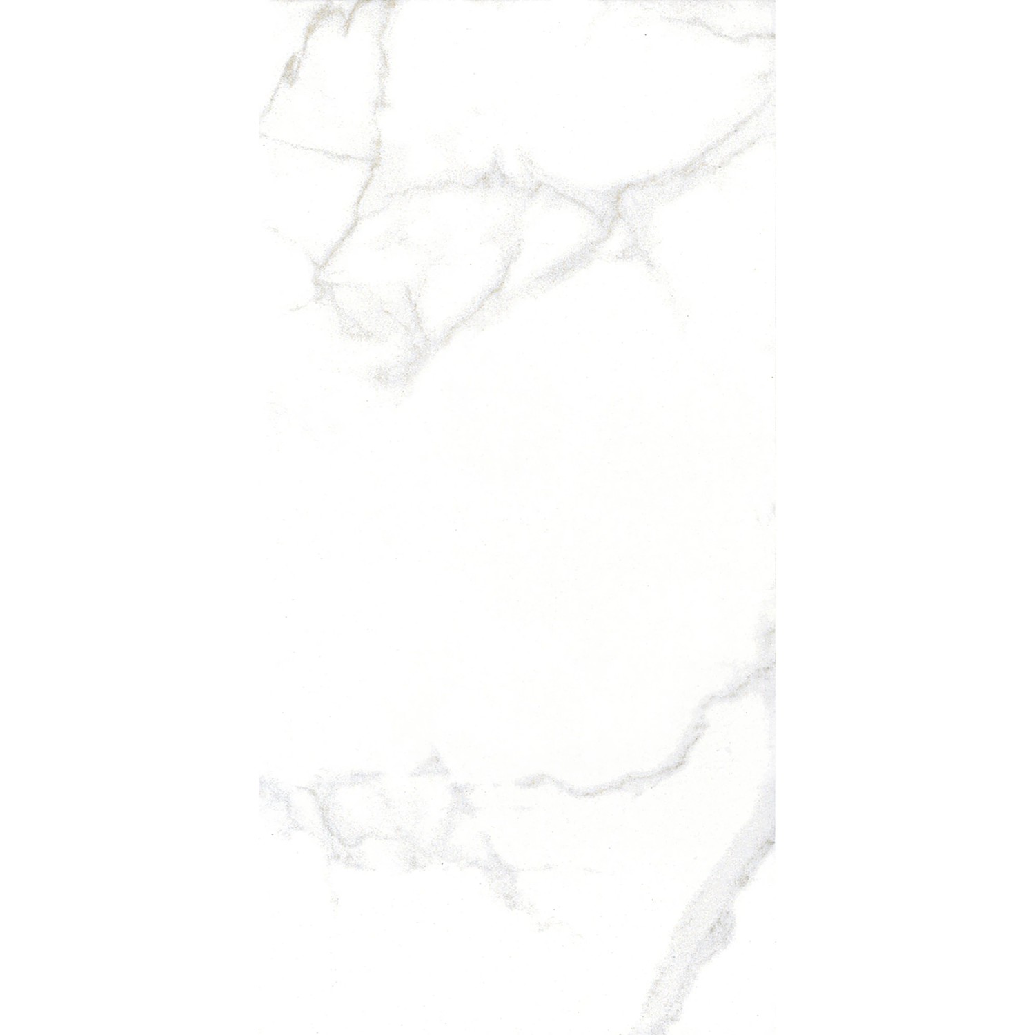 Weiße Bodenfliese Marmore Carrara Feinsteinzeug, 30x60 cm, mit Marmor-Optik.