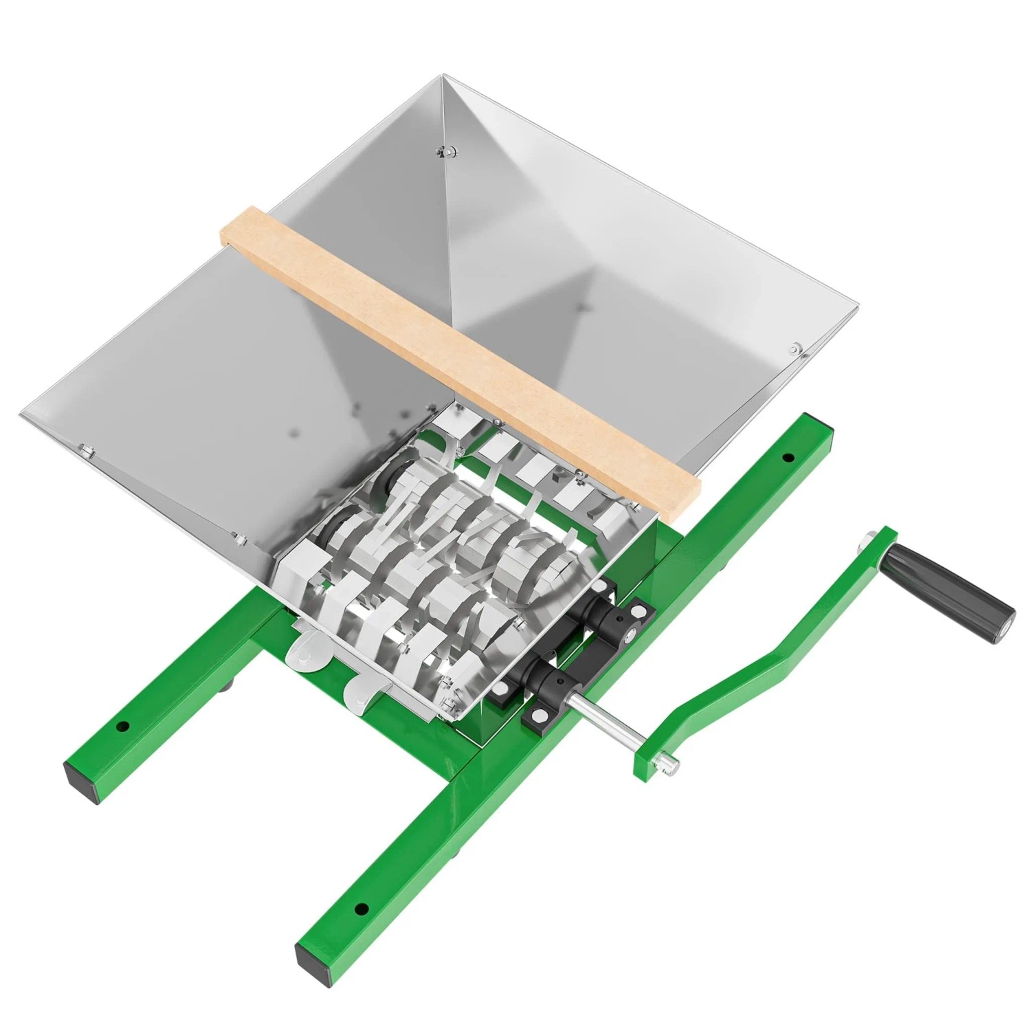 Wiltec Obstmühle 7L Trichter Maische Handkurbel Obstmühle Saftpresse Apfelpresse