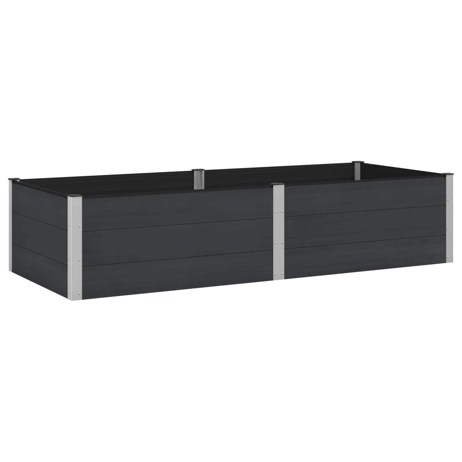 vidaXL Hochbeet Schwarz 250 x 100 x 54 cm 42038990