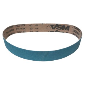 VSM Schleifband ZK713X, 25x762 mm, Korn 80, 10er-Pack. Gewebe Schleifbänder für Schleifer.