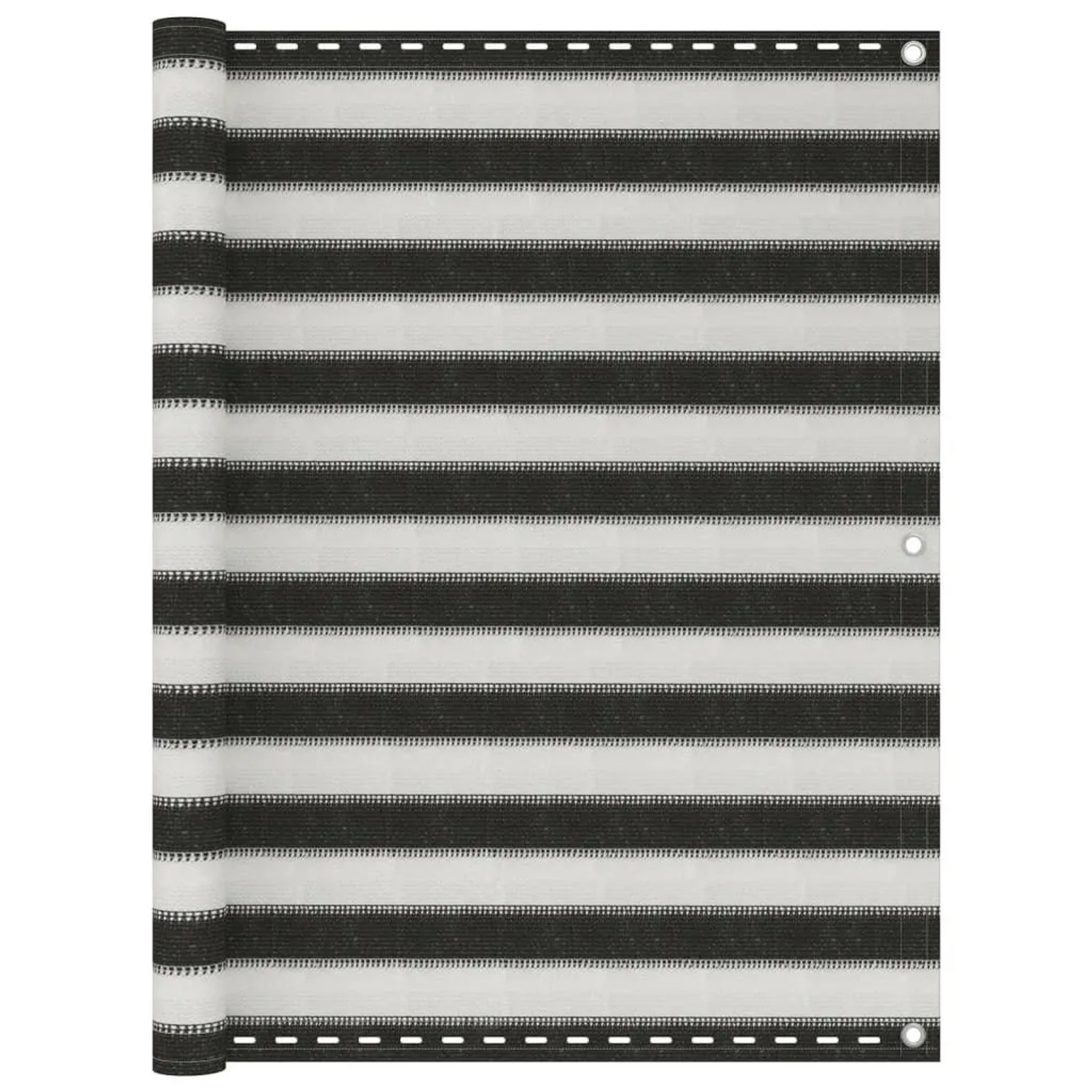 vidaXL Balkon-Sichtschutz HDPE 120x400 cm Anthrazit und Weiß 310857