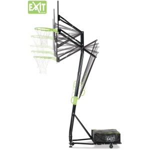 EXIT Galaxy Basketballkorb, verstellbar & mobil, grün/schwarz. Basketball-Spaß für drinnen und draußen.