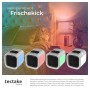 Tectake 3-in-1 Luftkühler mit LED-Beleuchtung in verschiedenen Farben.