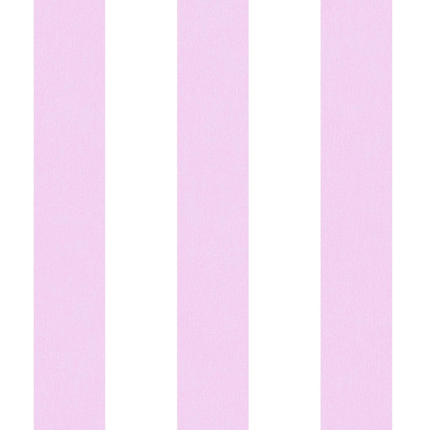 PROFHOME 381481-GU Kinder Tapete Streifentapete Matt Rosa Weiß 0,53 m x 10, günstig online kaufen