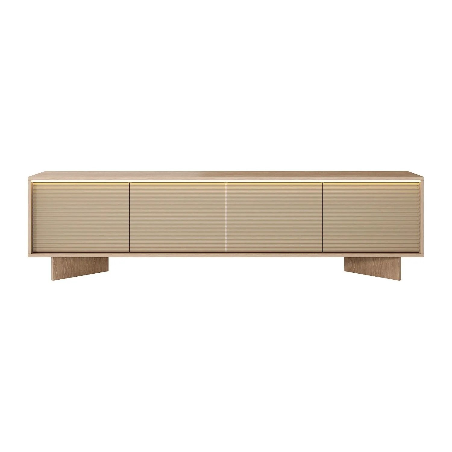 Vente-unique Tv-Board Mayrona Beige  Naturfarben Hell 204 cm