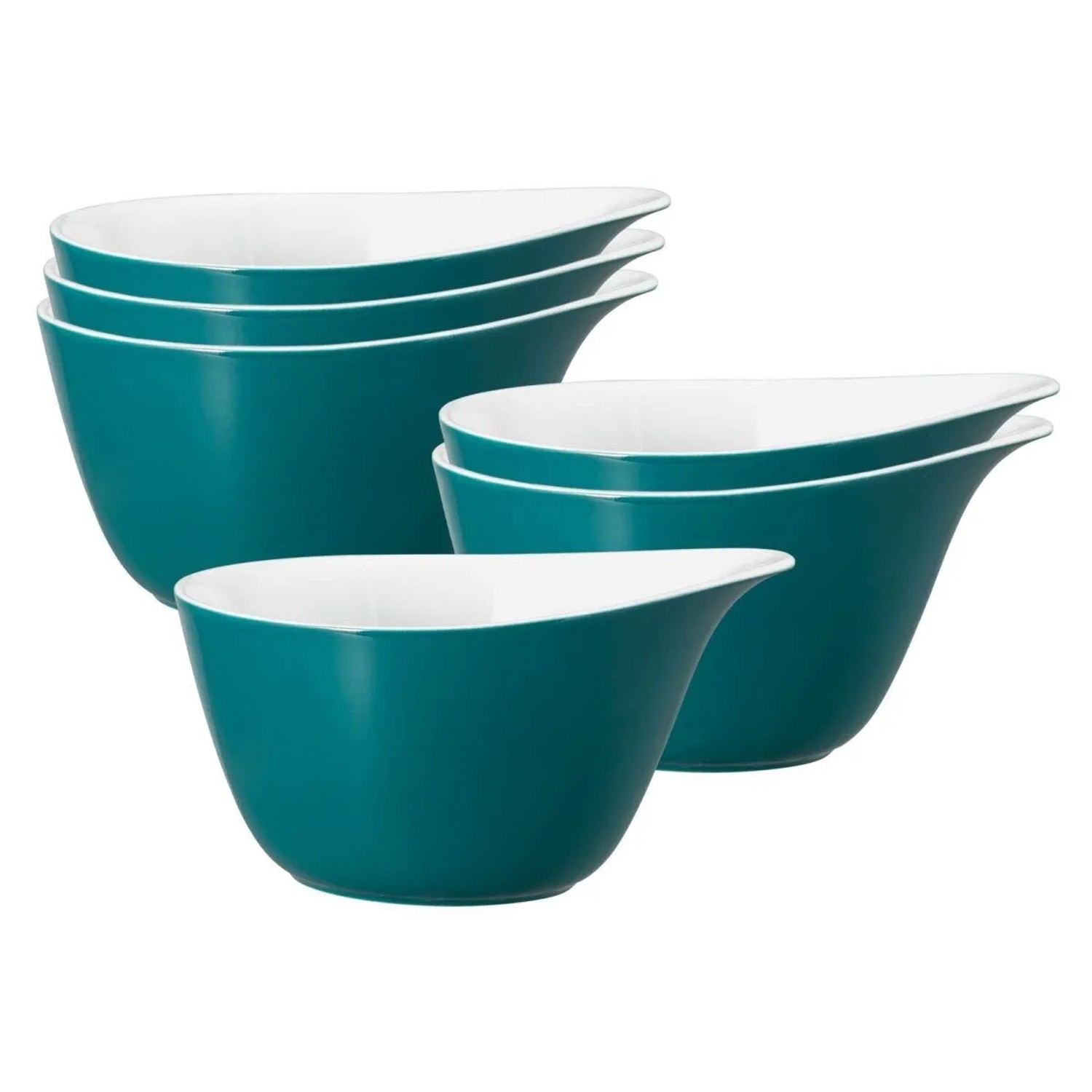 Seltmann Weiden Life Fashion Müslischale 16 x 14 cm 6er Set Trendy Petrol