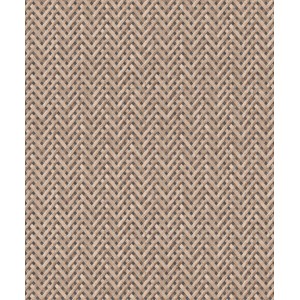 Beige Vliestapete in Rattan-Optik von Erismann Code Nature, dekorative Tapete mit Flechtmuster.