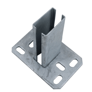 Galaflor Bodenplatte für 60x40mm Pfosten Verzinkt