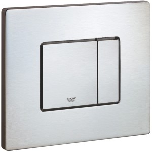 Grohe Skate Cosmopolitan Edelstahl Drückerplatte für WC, waagerechte Montage.