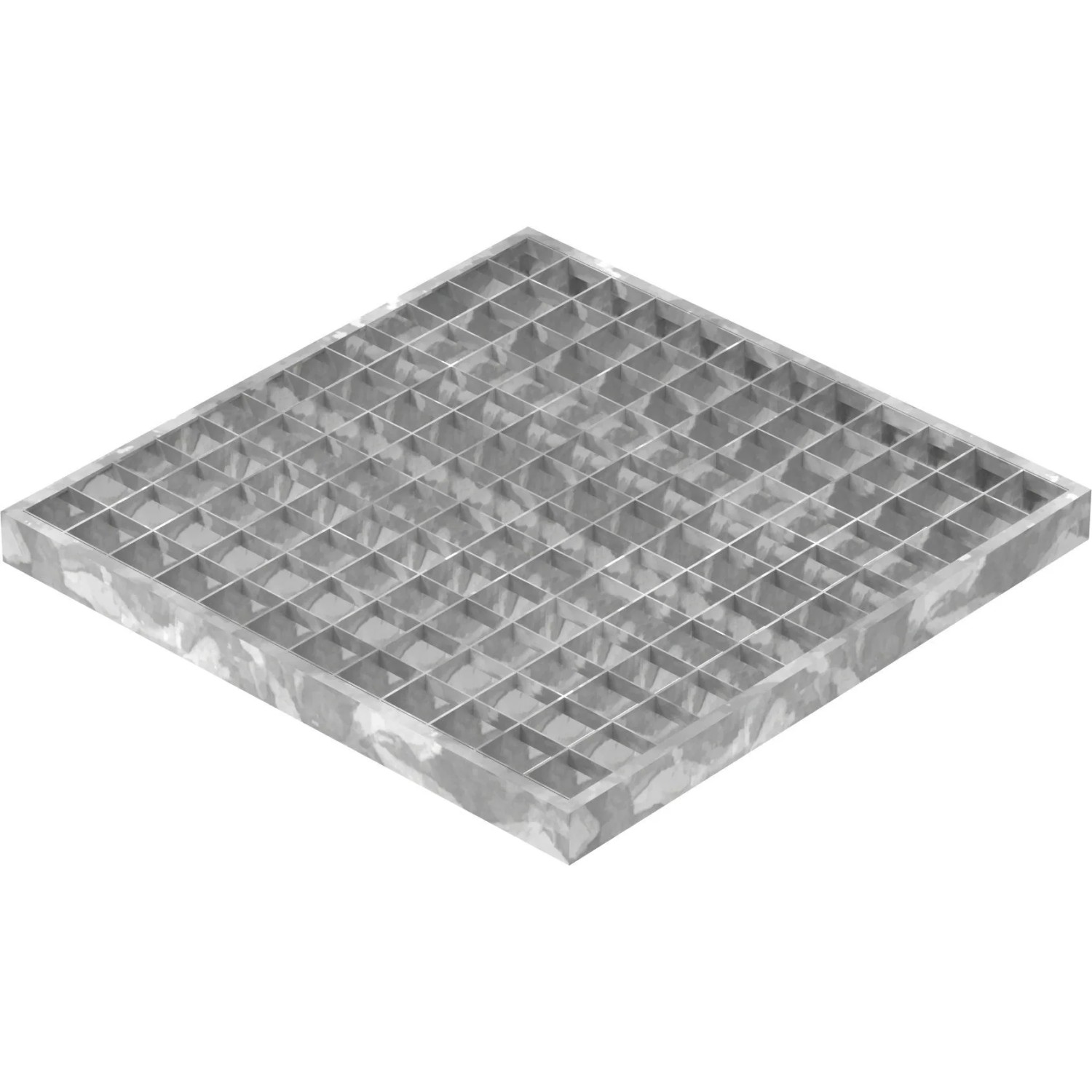 FeNau Garagen-Gitterrost Maße 390x390x30 mm 30/30 mm Aus S235JR St37-2 Im Vollbad Feuerverzinkt