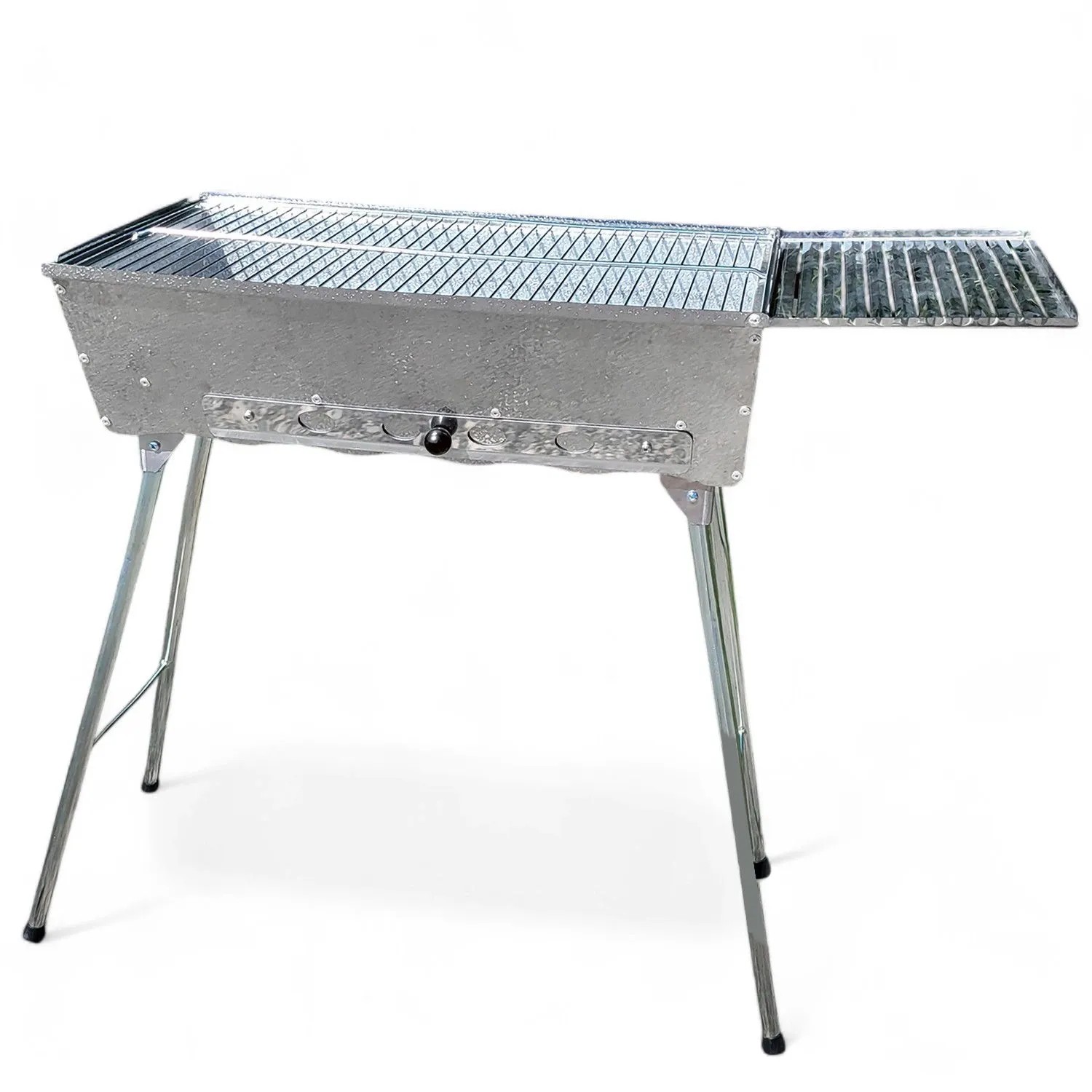 Grillpeter Mangal Astana Deluxe 9er Spießdreher 230V Alumotor BBQ Deckel Grillrost Ablage_6