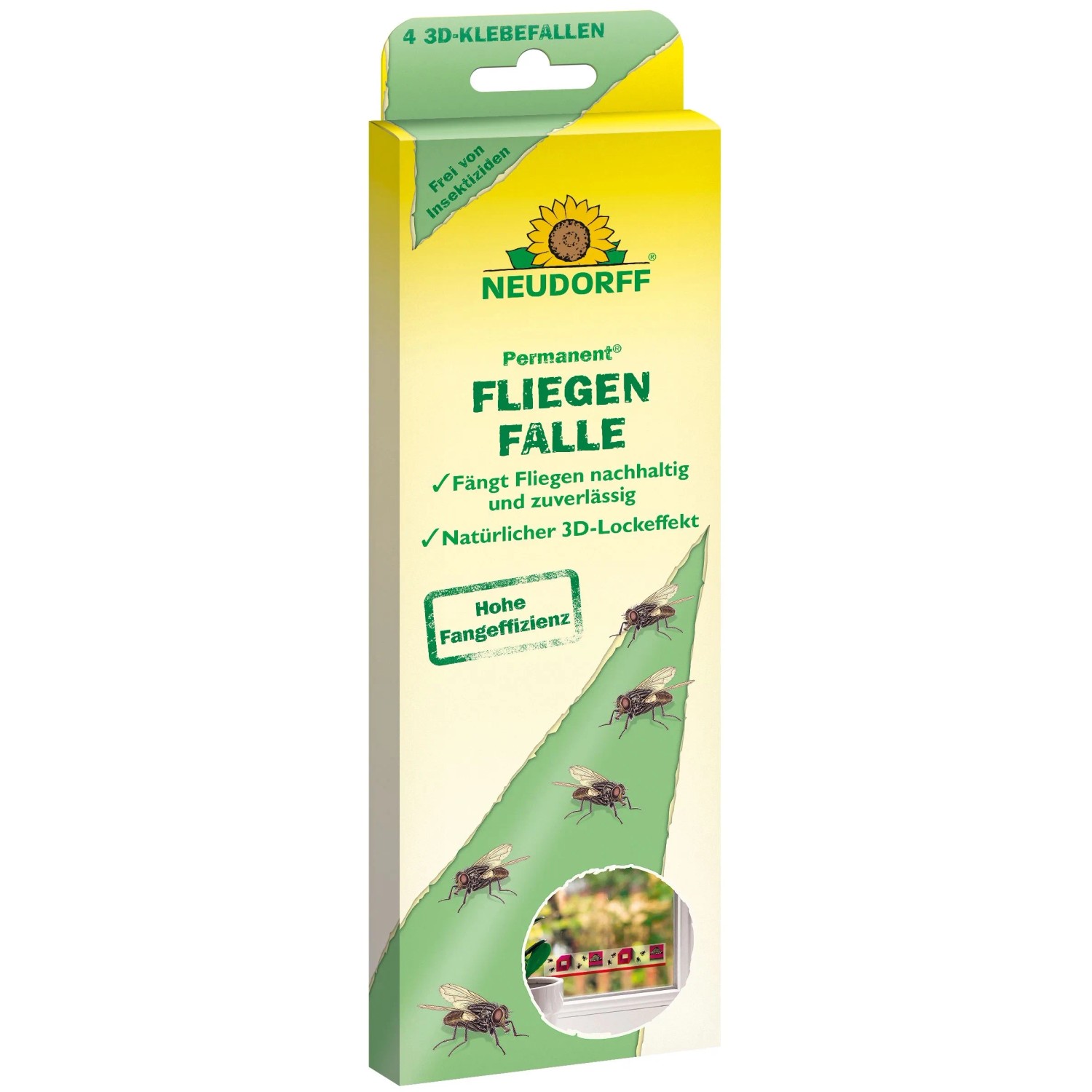 Neudorff Gartenpflege-Set Permanent FliegenFalle, 4 Stück