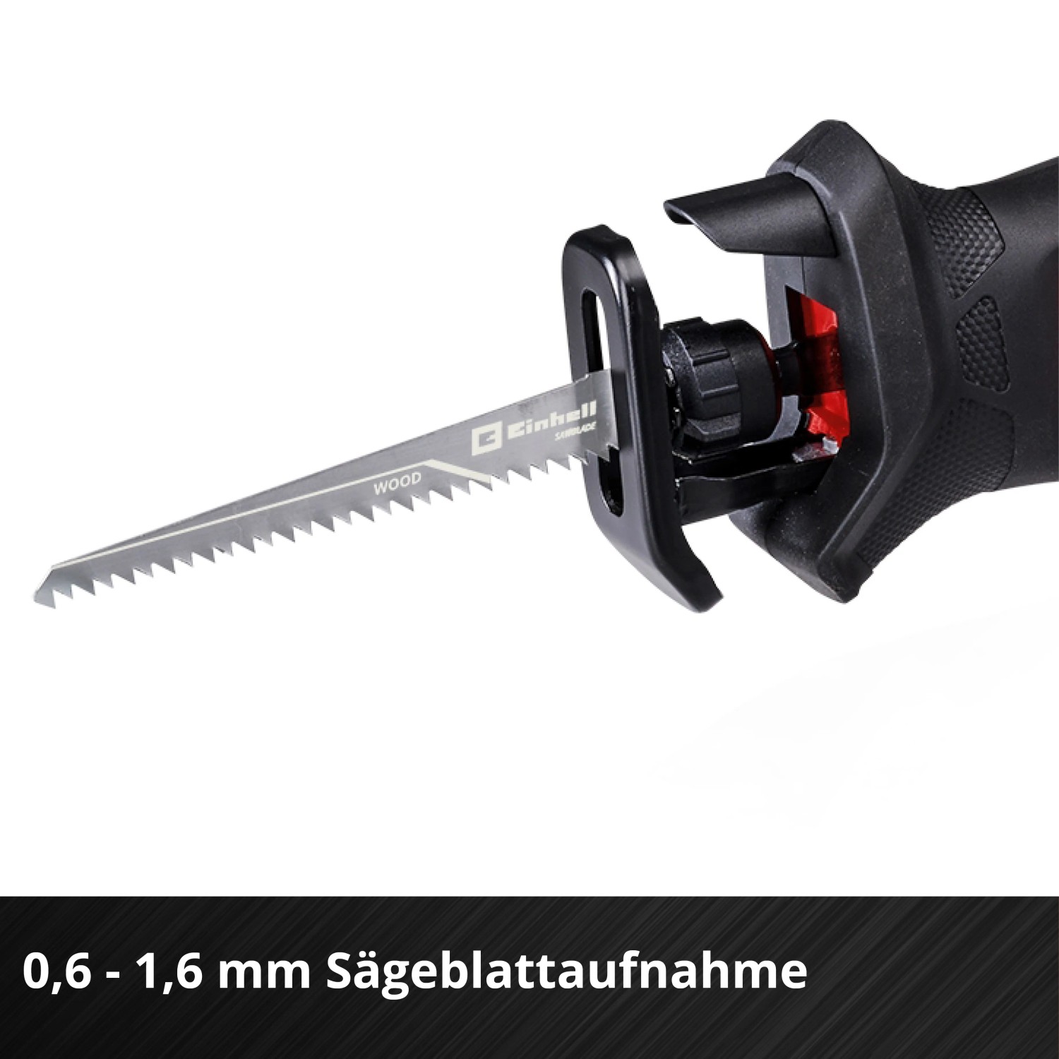 Einhell Akku-Universalsäge TE-AP 18/13 Li-Solo mit Sägeblattaufnahme (0,6-1,6 mm).