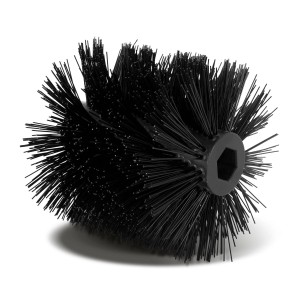 EBERTH Kehrwalze, 30cm, für Kehrmaschinen. Schwarze Bürste als Ersatzteil.