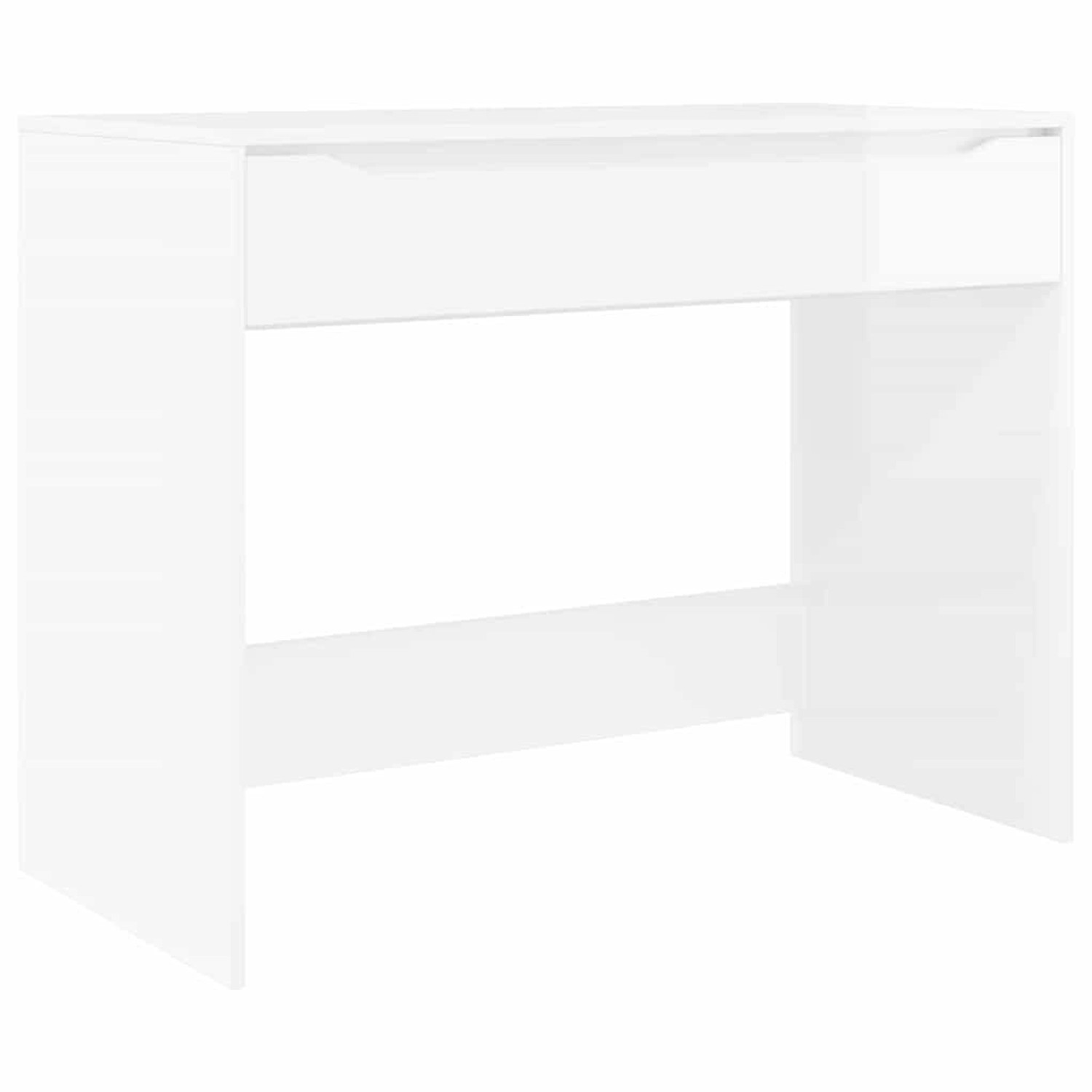 vidaXL Schreibtisch Hochglanz Weiß 100 x 50 x 78 cm Holzwerkstoff 888941 günstig online kaufen