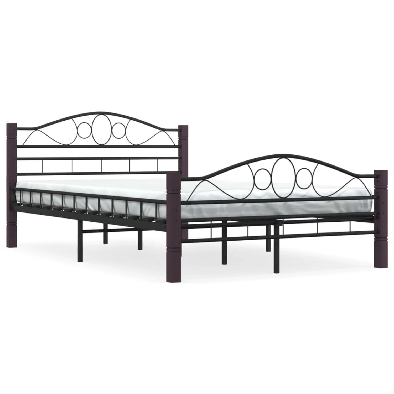 Bettgestell Schwarz Metall 140×200 Cm günstig online kaufen