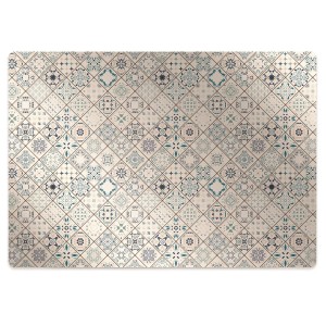 Tulup Bodenschutzmatte Fliesen Schutzmatte für Bürostuhl 140x100 cm Grün Bürostuhl Matte Bodenschutzmatte Schreibtischstuhl