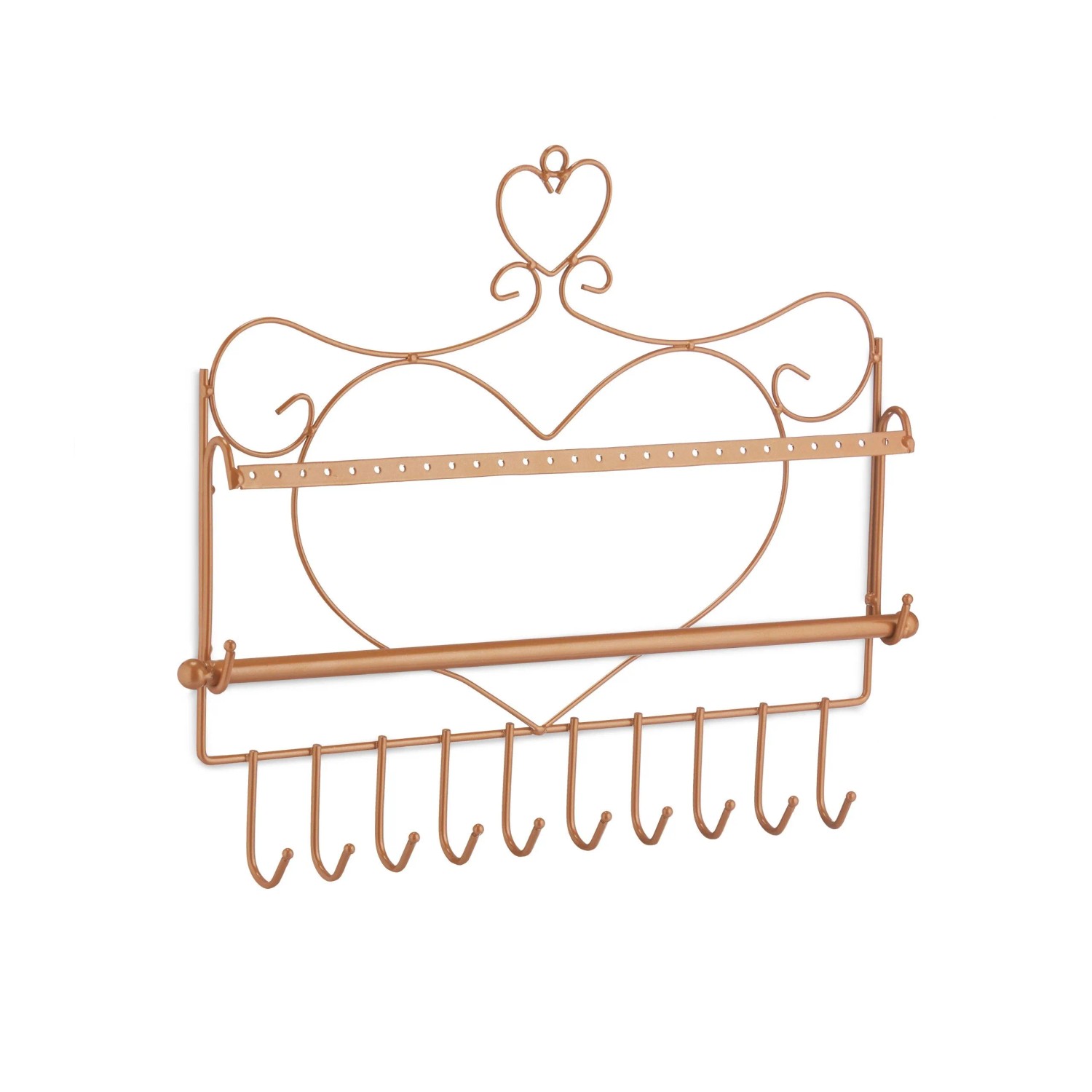 Relaxdays Wand Schmuckhalter Eisen Bronze 30 cm x 36,5 cm x 3,5 cm 0,3 kg